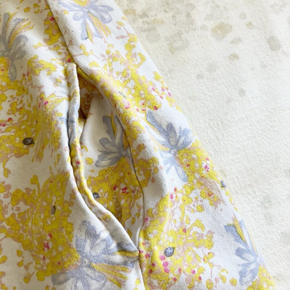 UT Uniqlo Paul & Joe Girls 7-8 A Line Dress Tunic Top Floral Bow Print Yellow - Picture 6 of 8